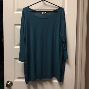 PIKO Long Sleeve Swoop Neck Top
